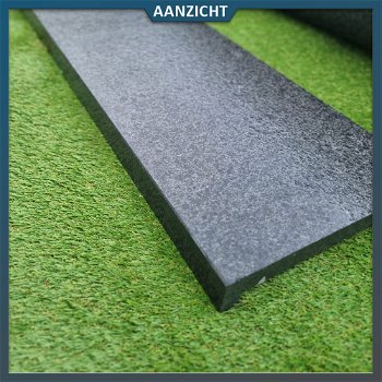 Zwembadrand Basalt 80x40x3/5 cm Gevlamd - 3