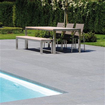 Zwembadrand Graniet 80x40x3/5 cm Gevlamd - 2