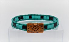 Armband van Miyuki kralen en Tila Beads