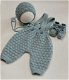 Gebreide Newborn kleding set 