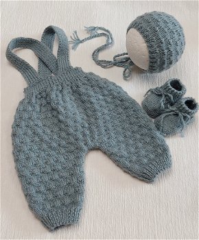 Gebreide Newborn kleding set 