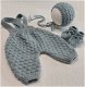 Gebreide Newborn kleding set 