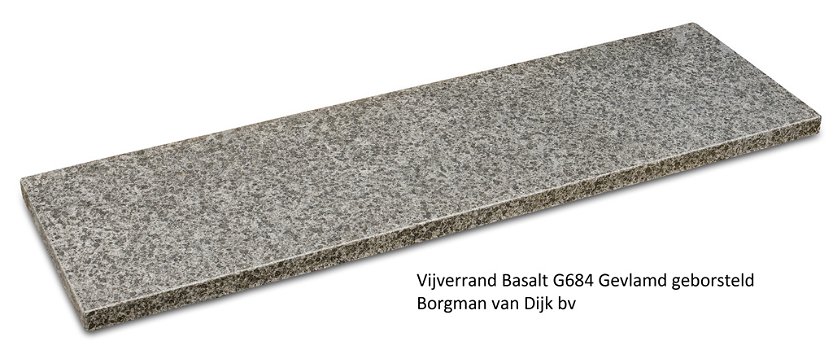 Vijverranden Basalt Gevlamd - G684 Basalt - 0