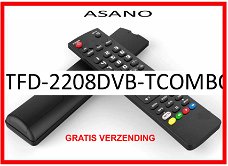 Vervangende afstandsbediening voor de TFD-2208DVB-TCOMBO van ASANO.