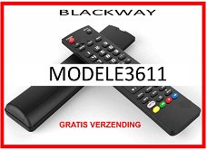 Vervangende afstandsbediening voor de MODELE3611 van BLACKWAY.