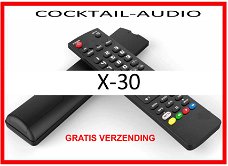 Vervangende afstandsbediening voor de X-30 van COCKTAIL-AUDIO.