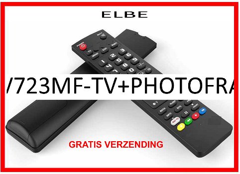 Vervangende afstandsbediening voor de XTV723MF-TV+PHOTOFRAME van ELBE. - 0
