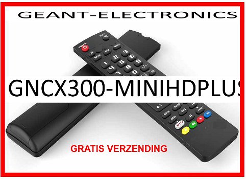 Vervangende afstandsbediening voor de GNCX300-MINIHDPLUS van GEANT-ELECTRONICS. - 0