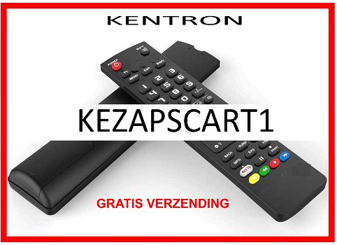 Vervangende afstandsbediening voor de KEZAPSCART1 van KENTRON. - 0