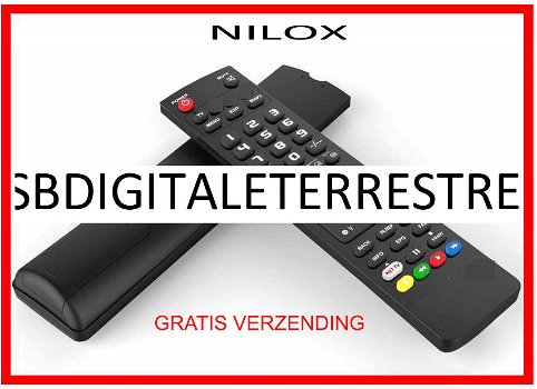 Vervangende afstandsbediening voor de USBDIGITALETERRESTREHD van NILOX. - 0