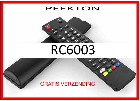 Vervangende afstandsbediening voor de RC6003 van PEEKTON. - 0