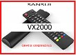 Vervangende afstandsbediening voor de VX2000 van SANSUI. - 0 - Thumbnail