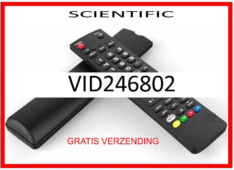 Vervangende afstandsbediening voor de VID246802 van SCIENTIFIC. - 0