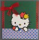 DIEREN --- Poes / Kat - Hello Kitty met tulpen op het hoofd - 0 - Thumbnail