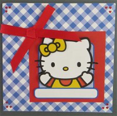 DIEREN --- Poes / Kat - Hello Kitty met een gele strik