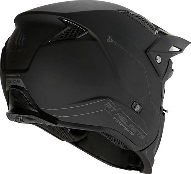 HELM MT STREETFIGHTER|SV| MAAT S=55/56CM|MOTOR/BROMMER ZWART - 5