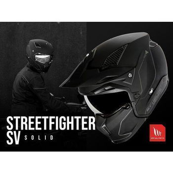 HELM MT STREETFIGHTER|SV| MAAT S=55/56CM|MOTOR/BROMMER ZWART - 7