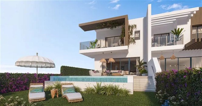 Uw eigen nieuwe Bungalow direct aan zee in MIJAS COSTA bij zwembaden en met - 2