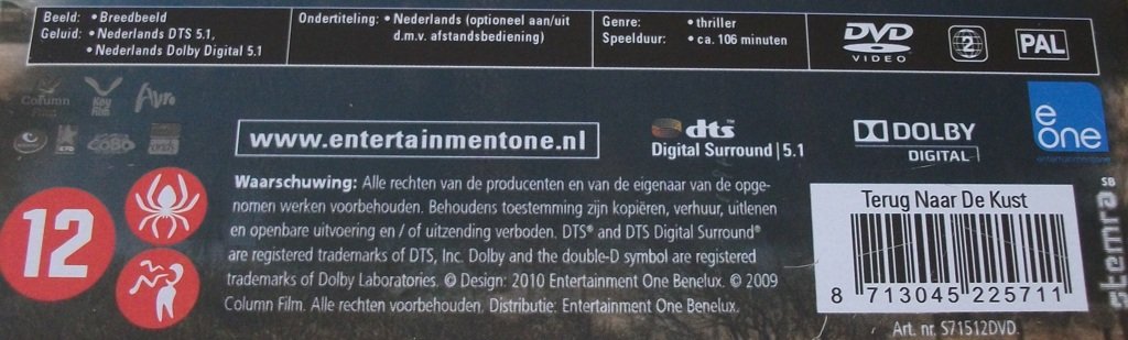 Dvd *** TERUG NAAR DE KUST *** Limited Edition Steelbook - 2