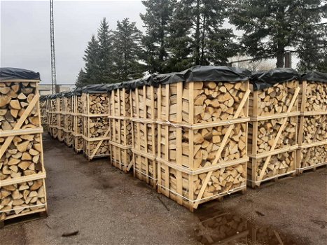 Ovengedroogde houtblokken en eiken brandhout 2M3 - 0