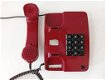 retro rode telefoon met druktoetsen - 2 - Thumbnail