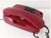 retro rode telefoon met druktoetsen - 3 - Thumbnail