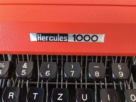 oranje / rode typemachine Hercules 1000 - 4