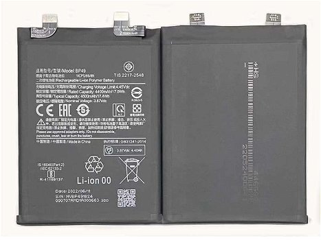High Quality Smartphone Batteries XIAOMI 3.87V 4500mAh/17.4WH - 0