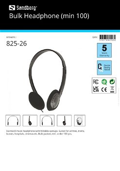 Bulk Headphone (min 100) - 2