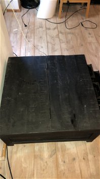 nieuwe massief mango houten zwarte Salontafel - 3