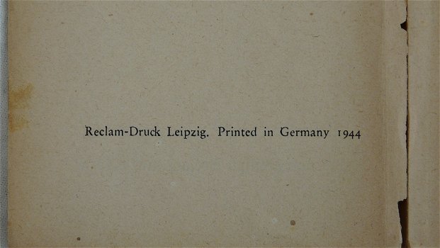 Boekje, Faust Der Tragödie erster Teil von Goethe, Paperback, 1944. - 2