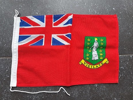 Britse Maagdeneilanden Koopvaardijvlag Bootvlag vlag 32x21 - 0