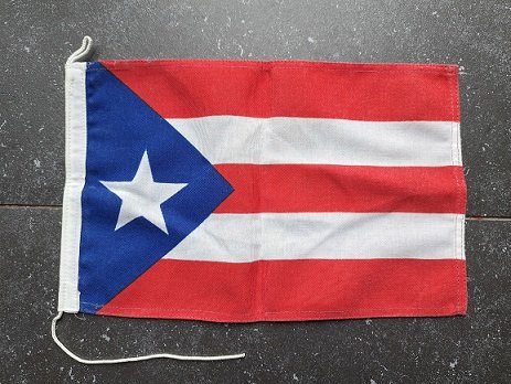 Puerto Rico Vlaggetje Bootvlag 32x21 - 0