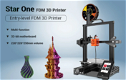 ERYONE Star One 3D Printer, Auto-Leveling - 0 - Thumbnail