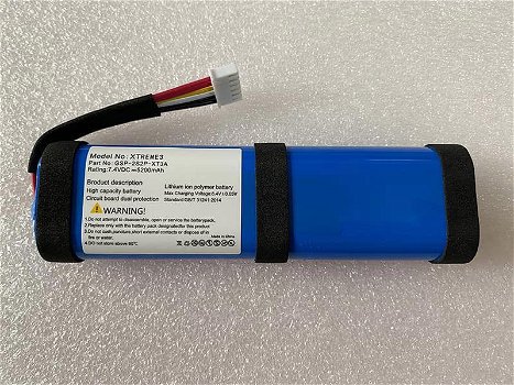 Battery Replacement for JBL 7.4V 5200mAh - 0