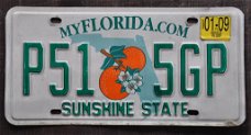 Nummerbord Florida USA