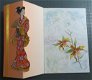 Oosterse dame met een waaier (oranje kaart) - 1 - Thumbnail