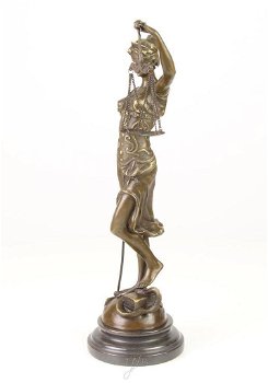 beeld , Vrouwe Justitia , brons beeld - 1