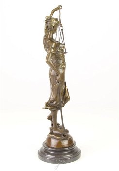 beeld , Vrouwe Justitia , brons beeld - 5