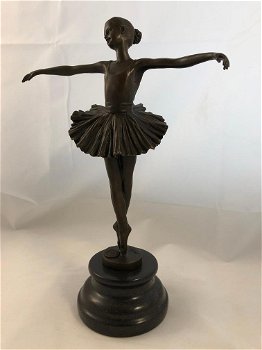 bronzen beeld balletdanser , ballet , brons - 3