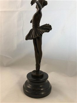 bronzen beeld balletdanser , ballet , brons - 4