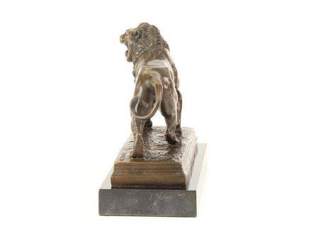 bronzen beeld leeuw ,brons , leeuw - 2