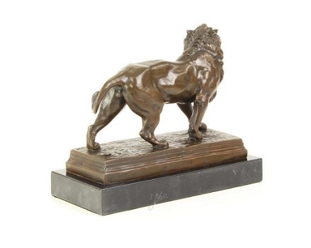 bronzen beeld leeuw ,brons , leeuw - 3