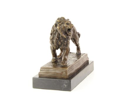 bronzen beeld leeuw ,brons , leeuw - 6