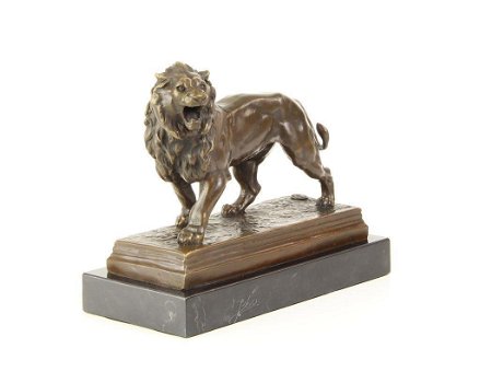 bronzen beeld leeuw ,brons , leeuw - 7