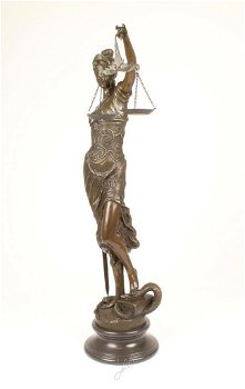 Vrouwe Justitia , brons , xl - 1