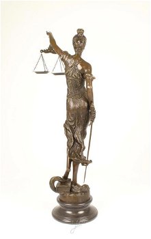 Vrouwe Justitia , brons , xl - 4