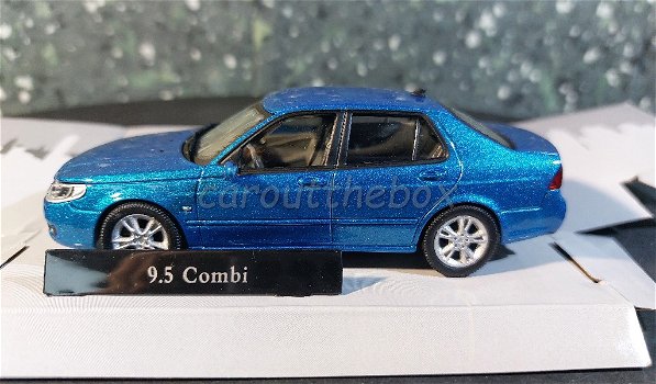 Saab 9.5 sedan blauw 1/43 Cararama - 0