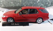 Saab 9.5 Aero rood 1/43 Cararama