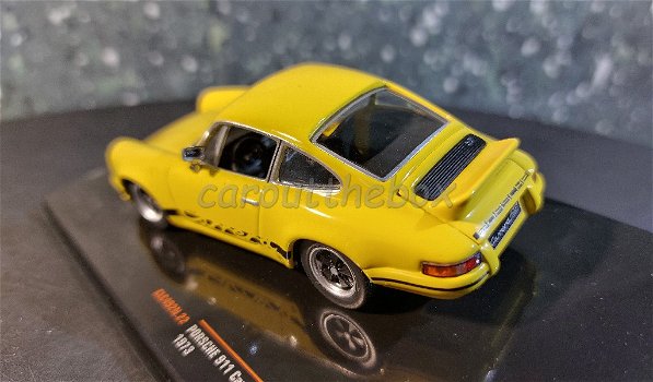 Porsche 911 Carrera RS 2.7 geel 1/43 Ixo V895 - 2